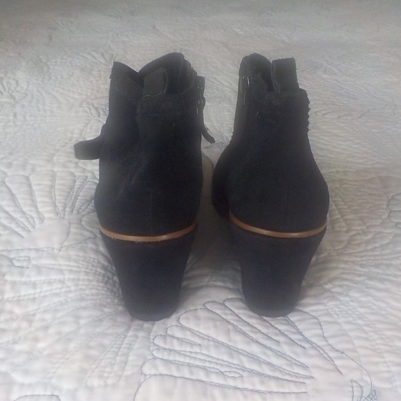 Black Wedge Ankle Boots - Picture 4 of 7